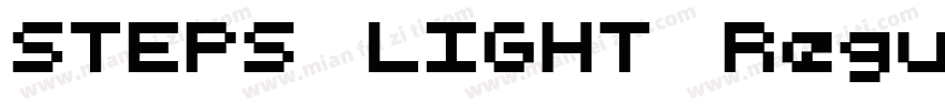 STEPS LIGHT Regular字体转换